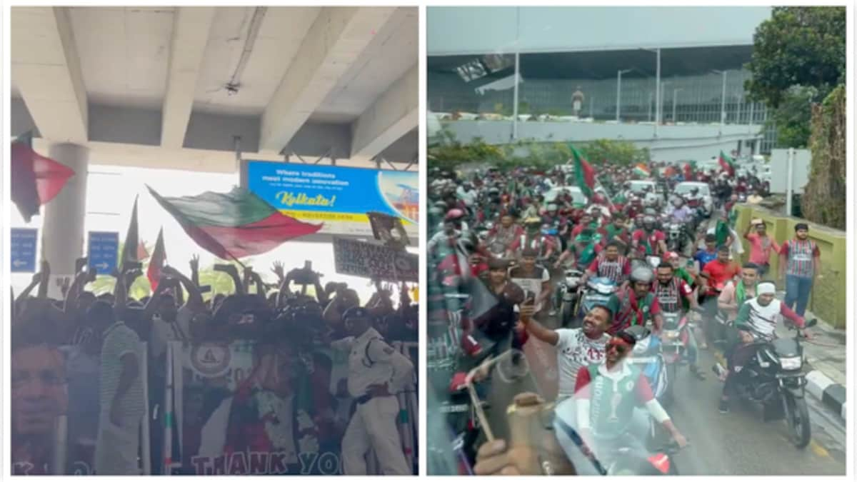 Watch: ISL champions ATK Mohun Bagan receive grand welcome in Kolkata after winning maiden title