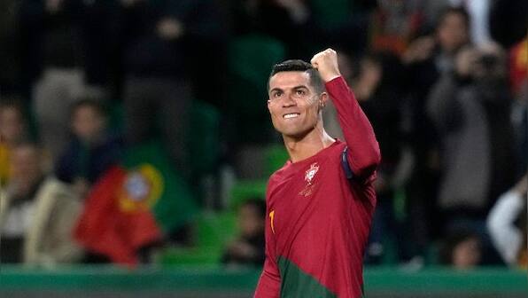 Ronaldo breaks all-time men's international appearance record, scores double on historic night