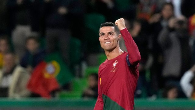 Ronaldo breaks all-time men's international appearance record, scores double on historic night Ronaldo breaks all-time men's international appearance record, scores double on historic night