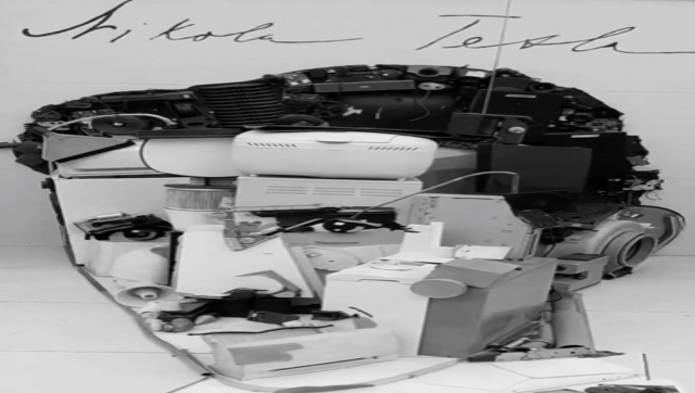 Viral video shows electronic products forming amazing optical illusion of Nikola Tesla's face; take a look Viral video shows electronic products forming amazing optical illusion of Nikola Tesla's face; take a look