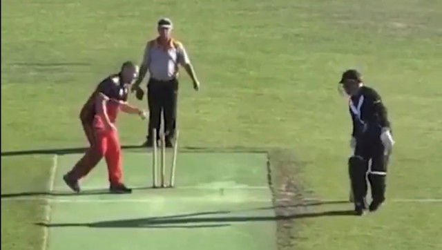 Watch: Tasmanian cricketer throws bat, gloves in the air after run out at non-striker's end Watch: Tasmanian cricketer throws bat, gloves in the air after run out at non-striker's end