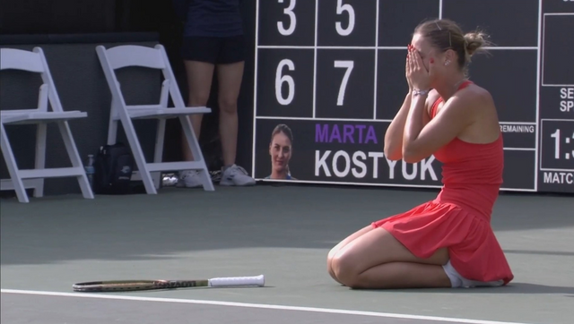 WATCH: Ukrainian tennis star beats Russian rival, breaks down, doesn't shake hands WATCH: Ukrainian tennis star beats Russian rival, breaks down, doesn't shake hands