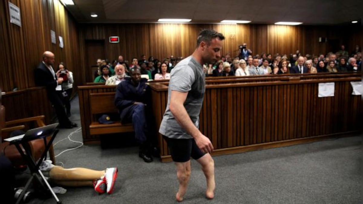 South Africa's paralympian Oscar Pistorius up for parole in girlfriend's murder