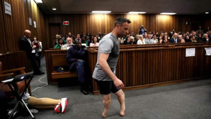 South Africa's paralympian Oscar Pistorius up for parole in girlfriend's murder
