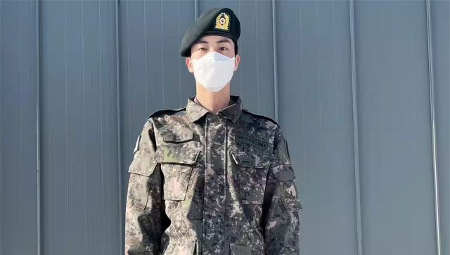 BTS' Jin gets promoted to 'Private First Class' in military; proud ARMYs rejoice and fans can't stop raving BTS' Jin gets promoted to 'Private First Class' in military; proud ARMYs rejoice and fans can't stop raving