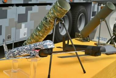 Taiwan unveils portable attack drone as China tensions rise