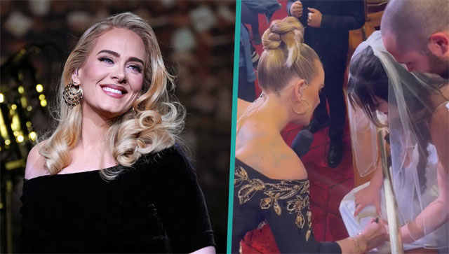 Singer Adele signs a bride's wedding gown at her concert, bride says, 'the memory of a lifetime' Singer Adele signs a bride's wedding gown at her concert, bride says, 'the memory of a lifetime'