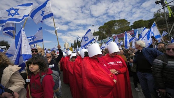 Explained: Why Israeli protesters are dressed up as characters from 'Handmaid's Tale'