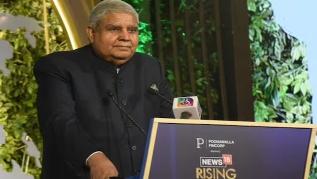 Rising India Summit: Vice President Jagdeep Dhankhar criticises those who 'go to other countries and run down their own' Rising India Summit: Vice President Jagdeep Dhankhar criticises those who 'go to other countries and run down their own'