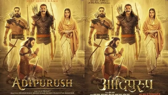Prabhas and Kriti Sanon's new Adipurush poster fails to impress audience; fans compare it to 'cartoon' film Prabhas and Kriti Sanon's new Adipurush poster fails to impress audience; fans compare it to 'cartoon' film
