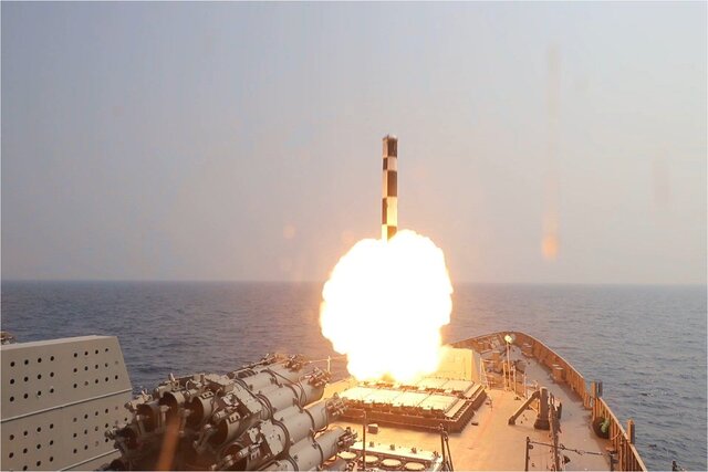 Indian Navy successfully test-fires BrahMos missile's ship-launched version Indian Navy successfully test-fires BrahMos missile's ship-launched version