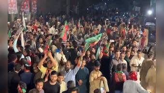 WATCH: Former Pakistan PM Imran Khan leads thousands at rally in Lahore as police arrive to arrest him