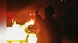 Iran protesters return to streets during fire festival, burn hijabs & Khamenei's posters