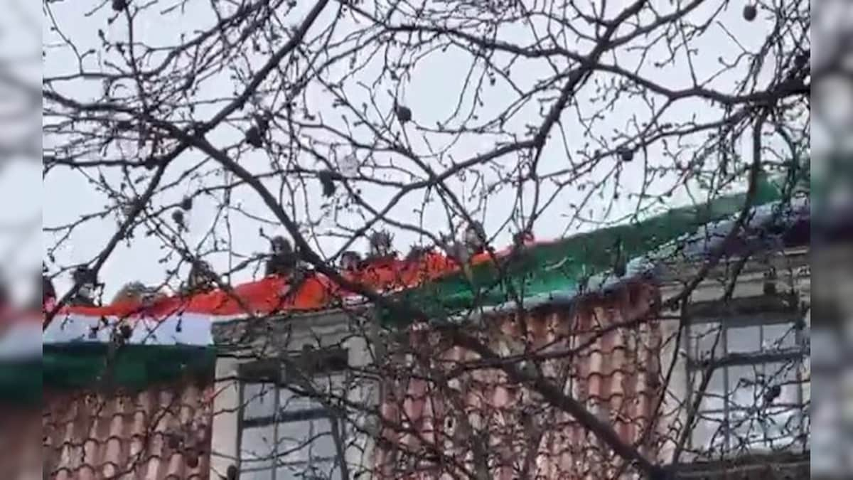 WATCH: Giant tricolour adorns Indian High Commission in London amid fresh protests by Khalistanis