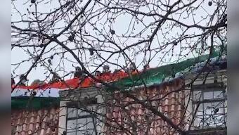 WATCH: Giant tricolour adorns Indian High Commission in London amid fresh protests by Khalistanis