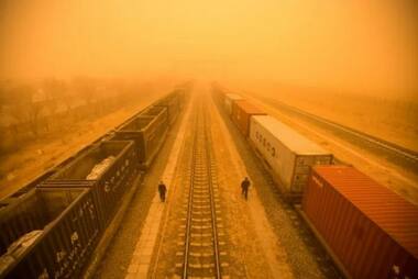 Dust storms cause air pollution spike across north China