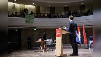 'Where is French democracy?': Protesters interrupt Macron's speech in Netherlands; WATCH