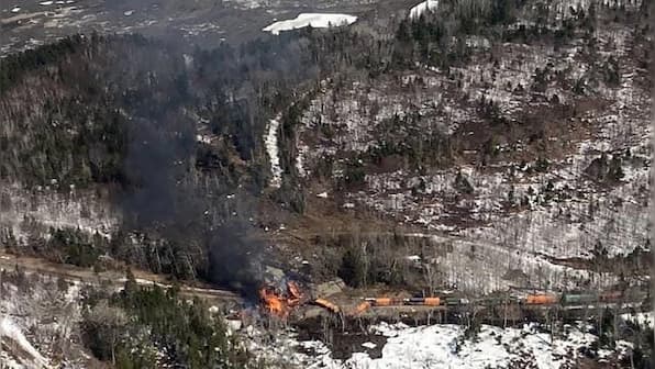 US: Train carrying hazardous material derails in Maine