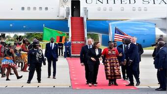 US Vice President Kamala Harris visits Indian grandfather's house in Zambia