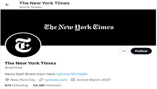 New York Times loses Twitter verification badge New York Times loses Twitter verification badge
