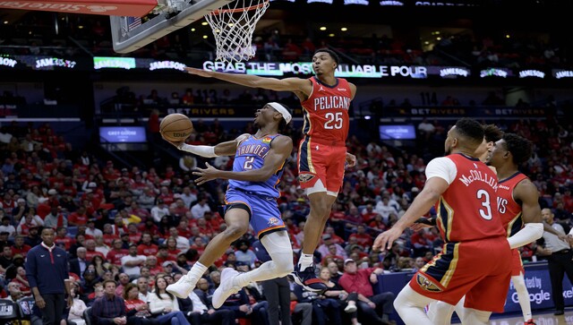 NBA: Gilgeous-Alexander leads Oklahoma City Thunder past New Orleans Pelicans to stay in play-off contention NBA: Gilgeous-Alexander leads Oklahoma City Thunder past New Orleans Pelicans to stay in play-off contention