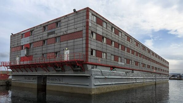 Barge leased on England’s south coast to house 500 asylum seekers