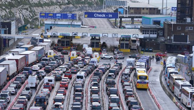 UK travelers face hours-long waits for ferries to France UK travelers face hours-long waits for ferries to France