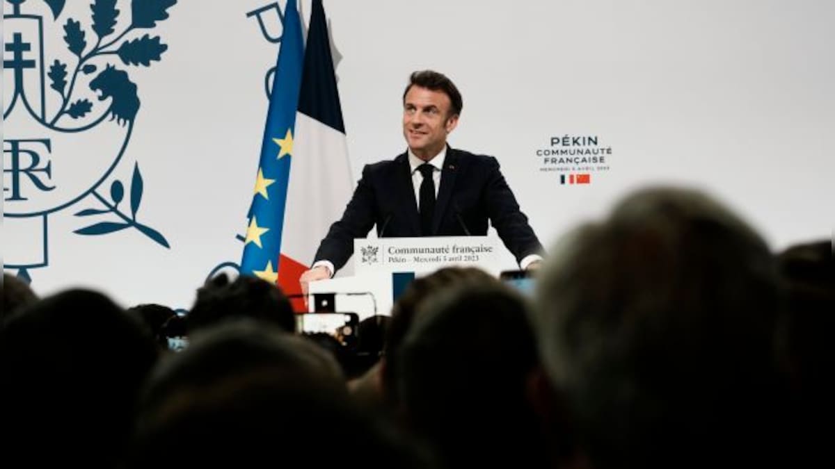 President Emmanuel Macron insists France won't be US 'vassal' on Taiwan