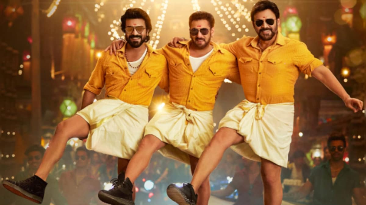 KKBKJ song Yentamma: Salman Khan shows South-Indian swag with Venkatesh Daggubati & Ram Charan in this energetic track