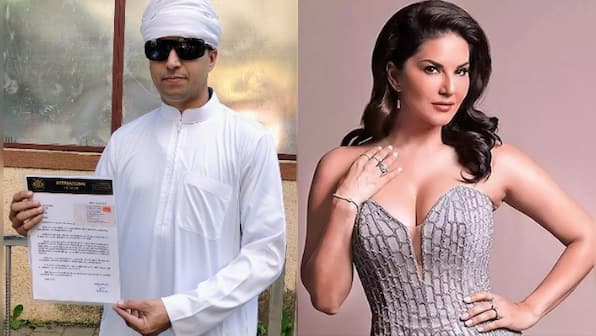 Sunny Leone & viral sensation Faizan Ansari spotted at song launch in Mumbai