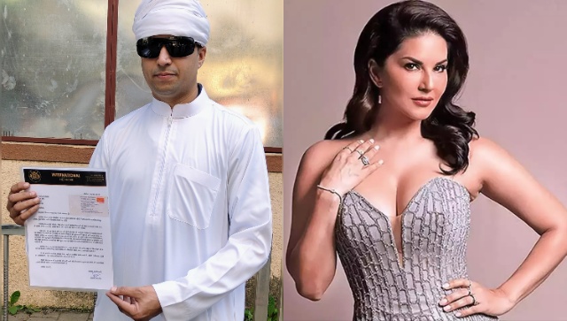 Sunny Leone & viral sensation Faizan Ansari spotted at song launch in Mumbai Sunny Leone & viral sensation Faizan Ansari spotted at song launch in Mumbai