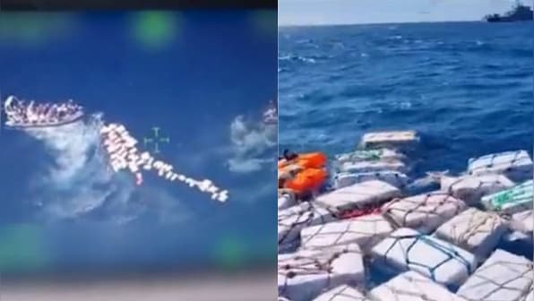 WATCH: One of the biggest drug hauls, 2,000 kgs of cocaine worth over 400 mn euros intercepted at sea near Sicily