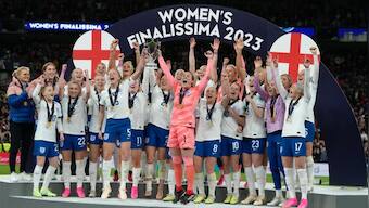 England beat Brazil on penalties to win first-ever Women's Finalissima