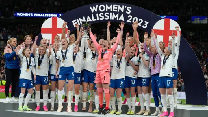 England beat Brazil on penalties to win first-ever Women's Finalissima