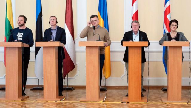 Top European diplomats visit Ukraine to show support for war-torn nation Top European diplomats visit Ukraine to show support for war-torn nation