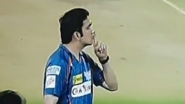 Watch: Gautam Gambhir silences Bengaluru crowd after LSG's win Watch: Gautam Gambhir silences Bengaluru crowd after LSG's win