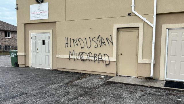 WATCH: In yet another hate crime, Hindu temple vandalised in Canada WATCH: In yet another hate crime, Hindu temple vandalised in Canada
