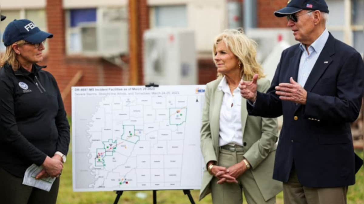 Biden tours tornado-hit Mississippi town, will announce funding