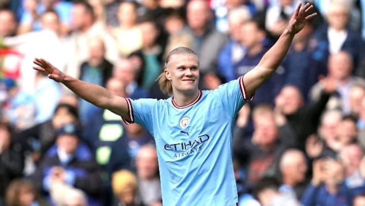 Premier League: Haaland equals Salah goal record as Man City heap pressure on Arsenal, Villa extend streak