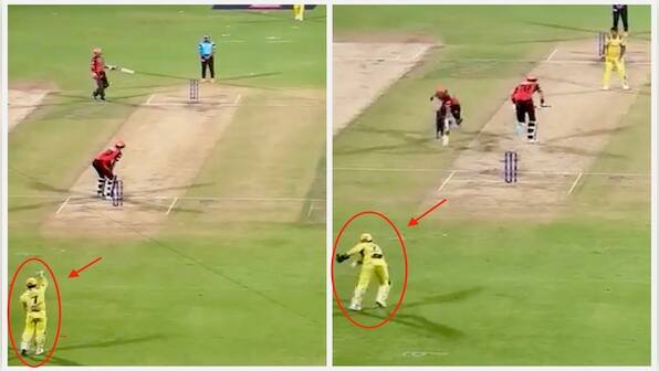 Watch: MS Dhoni anticipates running Washington Sundar out during CSK-SRH clash