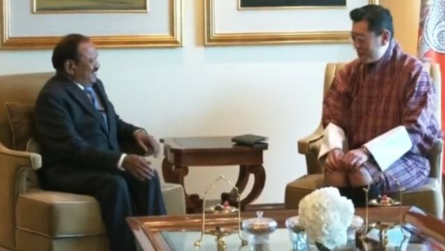 WATCH: India's NSA Ajit Doval calls on Bhutan King Jigme Khesar Namgyel Wangchuck WATCH: India's NSA Ajit Doval calls on Bhutan King Jigme Khesar Namgyel Wangchuck