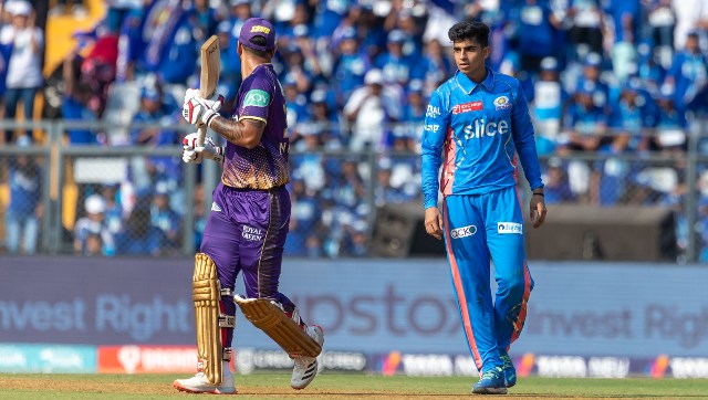 Watch: Nitish Rana, Hrithik Shokeen engage in war of words during MI-KKR clash at Wankhede Watch: Nitish Rana, Hrithik Shokeen engage in war of words during MI-KKR clash at Wankhede