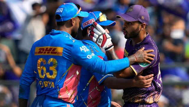 IPL 2023: Nitish Rana, Hrithik Shokeen fined for verbal spat; Suryakumar Yadav penalised for slow over-rate IPL 2023: Nitish Rana, Hrithik Shokeen fined for verbal spat; Suryakumar Yadav penalised for slow over-rate