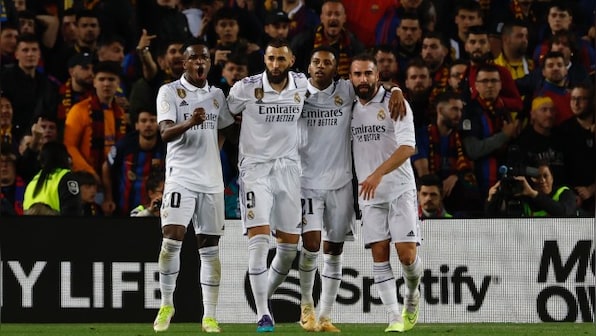 Copa del Rey: Karim Benzema hat-trick sees 'complete' Real Madrid smash Barcelona to reach final