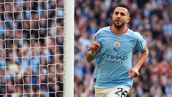 FA Cup: Riyad Mahrez hat-trick fires Manchester City into final
