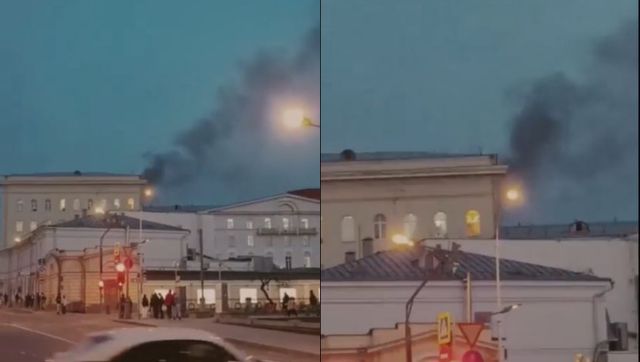 Kettled: Russian defence ministry building engulfed in plumes of smoke as kettle catches fire, WATCH Kettled: Russian defence ministry building engulfed in plumes of smoke as kettle catches fire, WATCH