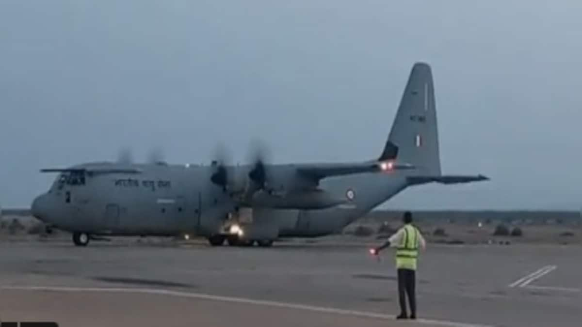 Watch: IAF's C-130J aircraft lands in Port Sudan for evacuation operations