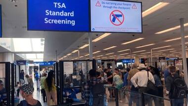 1,508 guns seized at US airports in first quarter of 2023, up 10.3% from 2022 in same period, data shows