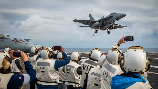 US nuclear warship leads military drills designed to counter North Korean threat US nuclear warship leads military drills designed to counter North Korean threat