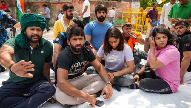 WFI sexual harassment case: Wrestlers vow to protest until Brij Bhushan Singh behind bars; SC issues notice WFI sexual harassment case: Wrestlers vow to protest until Brij Bhushan Singh behind bars; SC issues notice
